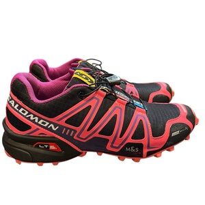 Salomon Speedcross 3 CS Trail Running Shoes in Black and Pink Women’s Size 9